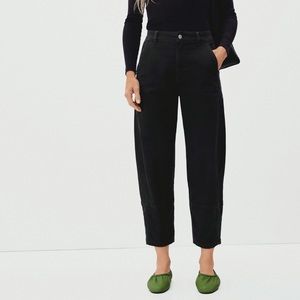 Everlane Black Utility Barrel Pant